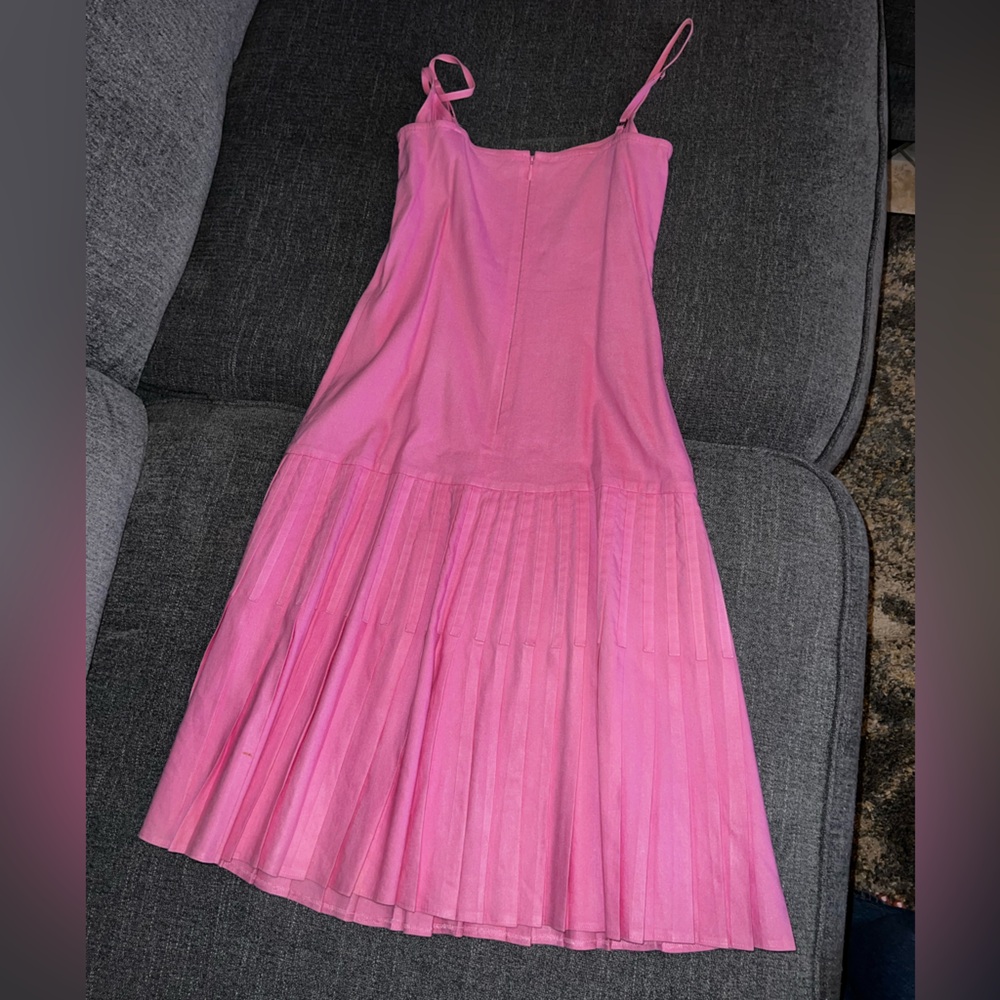 Tahari Pink Pleated Kids Dress